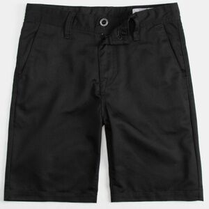 VolCom Frickin Chino Shorts Black Size 27 (14) NEW